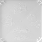 Ёмкость для муки и сахара Альтернатива, 25 л, с декором, пластик, белая, крышка МИКС - Фото 4