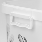 Ёмкость для муки и сахара Альтернатива, 25 л, с декором, пластик, белая, крышка МИКС - Фото 6