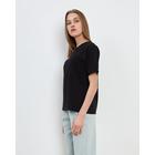 Футболка женская MINAKU SLIM FIT: цвет чёрный, р-р 42 4746306