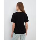Футболка женская MINAKU SLIM FIT: цвет чёрный, р-р 42 4746306