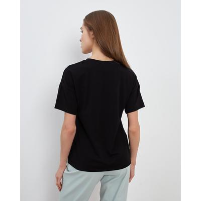 Футболка женская MINAKU SLIM FIT: цвет чёрный, р-р 42