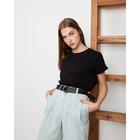 Футболка женская MINAKU SLIM FIT: цвет чёрный, р-р 42 4746306