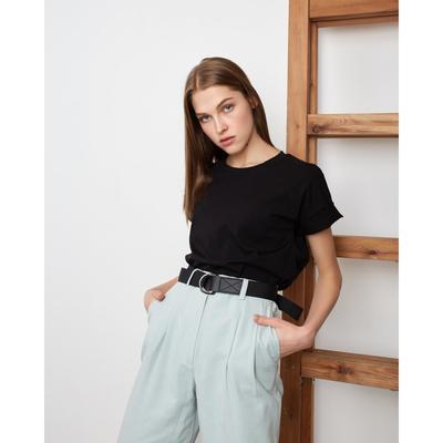 Футболка женская MINAKU SLIM FIT: цвет чёрный, р-р 42