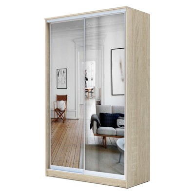 Шкаф - купе «Хит-22-15-55», с зеркалом, 1500×620×2200 мм, цвет дуб сонома