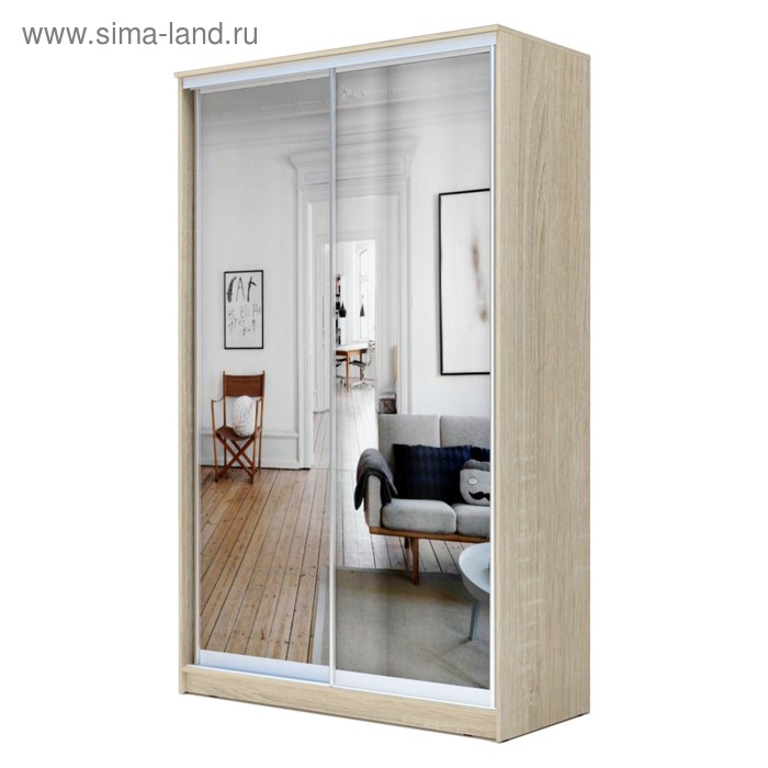Шкаф - купе «Хит-22-17-55», с зеркалом, 1680×620×2200 мм, цвет дуб сонома - Фото 1