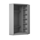 Угловой шкаф-купе Хит-У-22-4-88, 1100×1100×2200 мм, матовое стекло, цвет дуб сонома 4787243