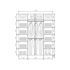 Шкаф–купе «Хит–22–18/2–151», 1800×620×2200 мм, цвет дуб сонома  (артикул 4787256)  большой выбор товаров оптом и в розницу по низким ценам с доставкой