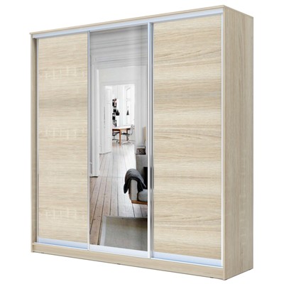 Шкаф - купе «Хит-22-20-151», с зеркалом, 2000×620×2200 мм, цвет дуб сонома