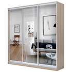 Шкаф-купе Хит-22-20/2-555, 2000×620×2200 мм, зеркало, цвет ясень шимо светлый  (артикул 4787376)  большой выбор товаров оптом и в розницу по низким ценам с доставкой