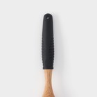 Венчик для взбивания Доляна «Макота», 28 см, силикон, дерево, чёрный - Фото 5