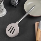 Шумовка кухонная «Фолли», 35 см, цвет серый - Фото 2