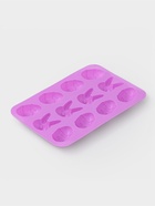 Форма для шоколада Доляна «Кролики», силикон, 23×15×2 см, 12 ячеек, сиреневая - Фото 3