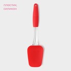 Лопатка Доляна «Про», силикон, 25.5 см, красная - Фото 2