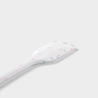 Лопатка Доляна «Конфетти», силикон, 20.5 см, белая - Фото 3