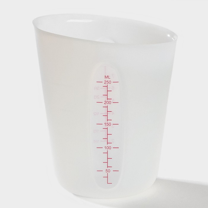 Мерный стакан Доляна, 250 мл, цвет белый - Фото 1