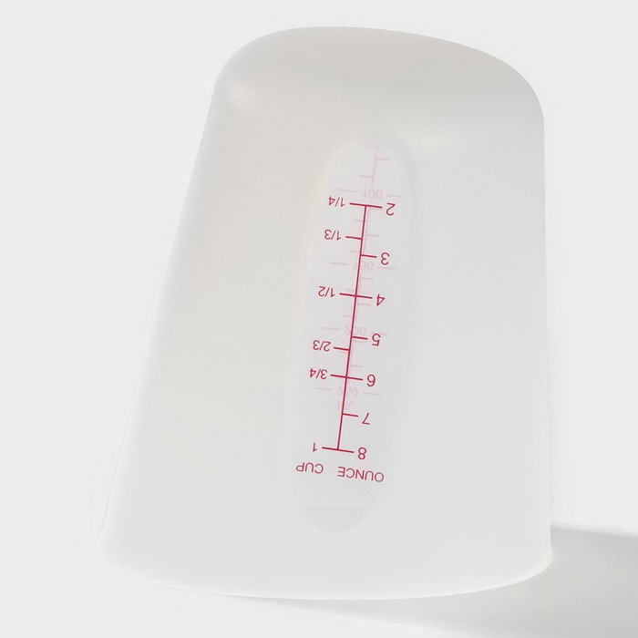 Мерный стакан Доляна, 250 мл, цвет белый - фото 1884992460