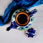 Набор чайный Риштан, 9 предм: чайник 1л., 6 пиал 9,5см, конфетница 23см, сахарница 250м - Фото 3