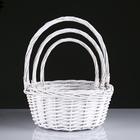 Набор корзин плетёных, 3 шт., Sofia, ива - Фото 2