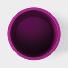 Форма силиконовая для выпечки Доляна «Кулич», внешний диаметр 9 см, внутренний диаметр 8 см, диаметр дна 7,5см, цвет фиолетовый - фото 4623893