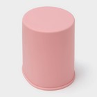 Форма для выпечки «Кулич», силикон, 10,6×12,1 см, внутренний d=9,6 см, цвет розовый - фото 4295532