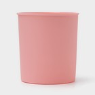 Форма для выпечки «Кулич», силикон, 10,6×12,1 см, внутренний d=9,6 см, цвет розовый - фото 4295534