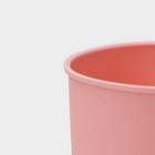Форма для выпечки «Кулич», силикон, 10,6×12,1 см, внутренний d=9,6 см, цвет розовый - фото 4295535