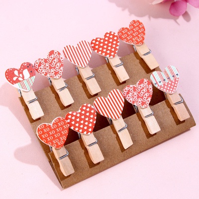 Прищепки декоративные «Сердечки» набор 10 шт.