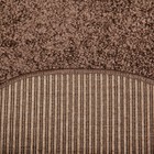 Ковёр Фризе «Шегги», цвет тёмно-кофейный, овал 80х150 см - Фото 3