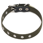 Ошейник брезентовый безразмерный однослойный, 52×2 см, ОШ 23-46 см, хаки - Фото 3