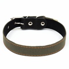 Ошейник брезентовый с подкладом, 72×3.5 см, ОШ 45-60 см, хаки - Фото 3
