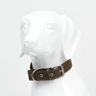 Ошейник брезентовый с подкладом, 72×3.5 см, ОШ 45-60 см, хаки - Фото 4