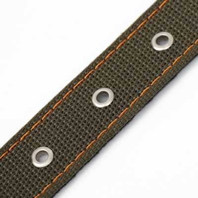 Ошейник брезентовый с подкладом, 72×3.5 см, ОШ 45-60 см, хаки
