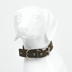 Ошейник брезентовый безразмерный однослойный, 72×3.5 см, ОШ 45-60 см, хаки - Фото 4