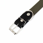 Ошейник брезентовый безразмерный однослойный, 72×3.5 см, ОШ 45-60 см, хаки - Фото 6