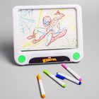 3D-планшет для рисования «Человек-паук», неоновые маркеры, световые эффекты, с карточками - Фото 3