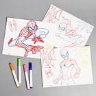 3D-планшет для рисования «Человек-паук», неоновые маркеры, световые эффекты, с карточками - Фото 4