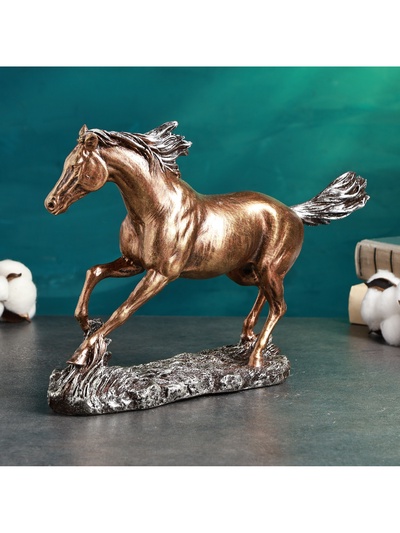Фигура "Конь бегущий" бронза, 32х22см