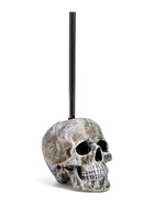 Ёршик для унитаза с подставкой «Череп», стальная ручка, 16×15×22 см, белый - Фото 12