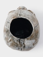 Ёршик для унитаза с подставкой «Череп», стальная ручка, 16×15×22 см, белый - Фото 8