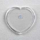 Заготовка магнита в форме сердца, набор из 2 деталей, вставка 4.1 × 3.8 см - Фото 1