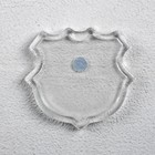 Заготовка магнита в форме герба, набор из 2 деталей, вставка 3.7 × 3.5 см - Фото 1