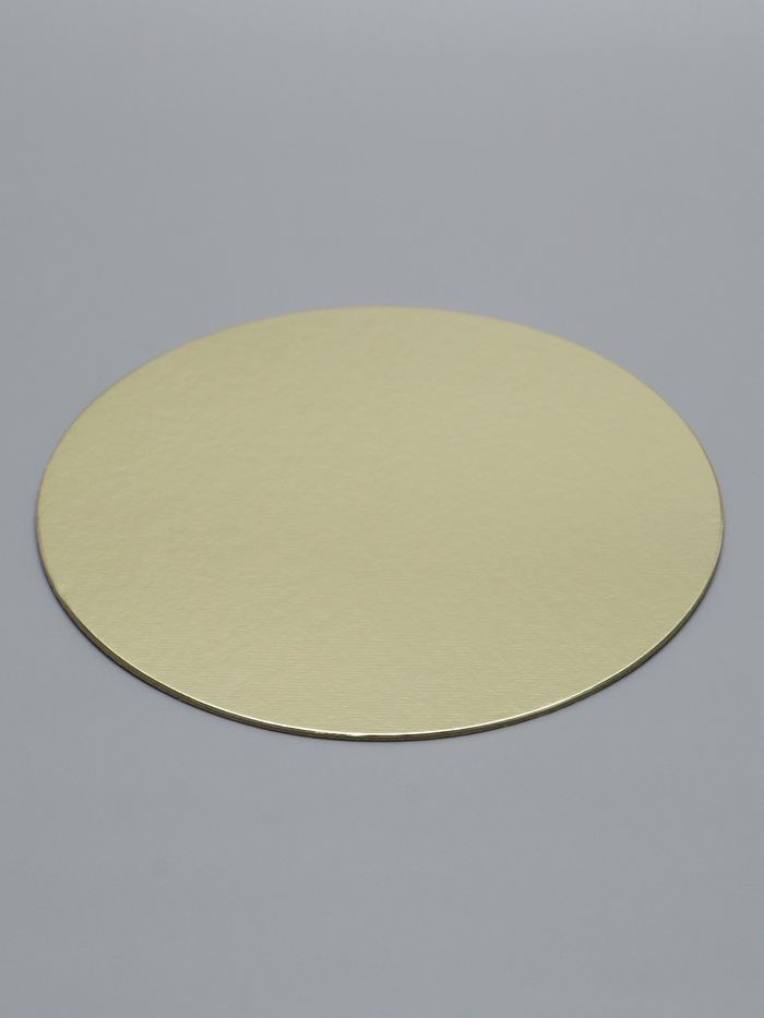 Подложка кондитерская для торта, круглая, золото - белый, 18 см, 1.5 мм - Фото 1