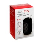 Портативная колонка LuazON, AUX, USB, FM, microSD, 3 Вт, 500 мАч, чёрная 4283557 - фото 16932856