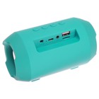 Портативная колонка LuazON LAB-68, 3 Вт, 500 мАч, AUX, USB, FM, microSD, бирюзовая 4283559 - фото 16932860