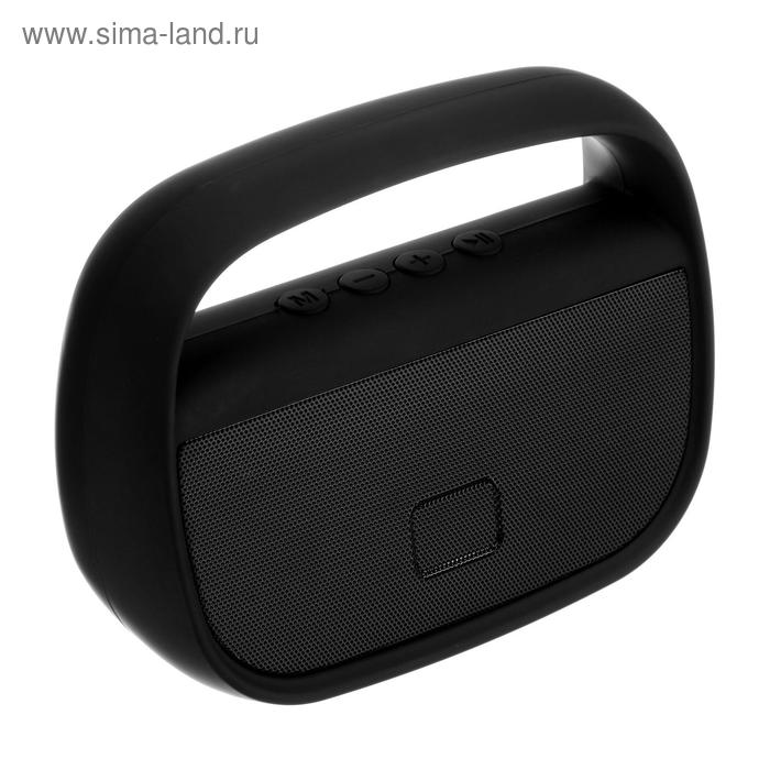 Портативная колонка LuazON LAB-78, 10 Вт, 600 мАч, USB, FM, microSD, чёрная - Фото 1