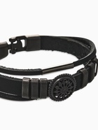 Браслет мужской "Компас", цвет чёрный в чернёном серебре - фото 809331829