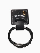 Браслет мужской "Компас", цвет чёрный в чернёном серебре - фото 809331831