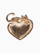 Брошь «Кот мартовский», красно-чёрная в золоте - Фото 3