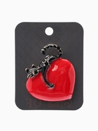 Брошь «Кот мартовский», красно-чёрная в золоте - Фото 5