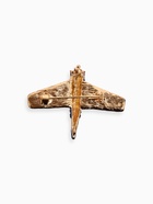 Брошь «Самолёт» с пропеллером, цвет синий в золоте - Фото 2